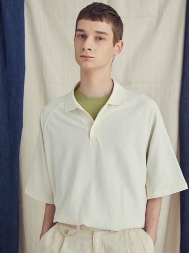 Oversized Raglan Collar T-shirt - Moth - Modalova