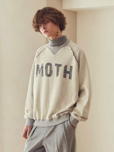 Reversed Raglan Sweatshirt Gray - Moth - Modalova