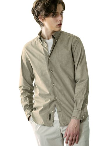 Button Down Collar Dyed Shirt _ D. Beige - birbante - Modalova