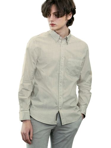 Hidden Button Down Regular Collar Dyed Shirt - birbante - Modalova