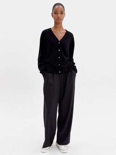 Wide Fit Trousers _ Black - HAVELESS - Modalova