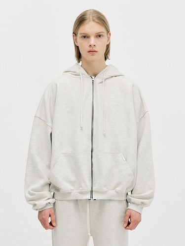 Oversized Full Zip Hoodie _ Oat - D.PRIQUE - Modalova