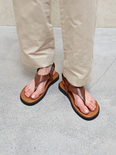 Pacific Leather Flip-flop Sandal_Brown - Neute - Modalova