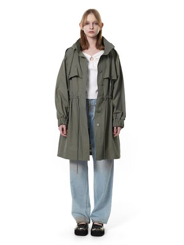 Hood Trench Jacket_Khaki - CERRIC - Modalova