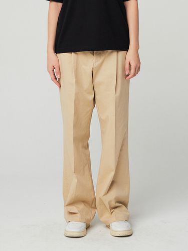 Semi Wide Chino Pants (Beige) - Awesomestudio - Modalova