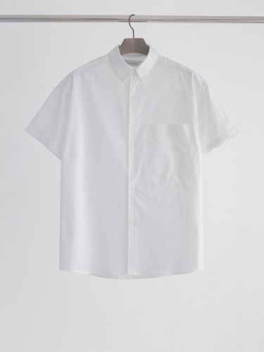 Half Sleeve Big Pocket Oxford Over Shirt _ - LIEU HOMME - Modalova