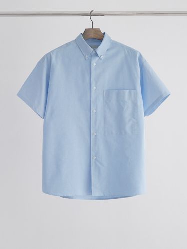 Half Sleeve Big Pocket Oxford Over Shirt _ - LIEU HOMME - Modalova