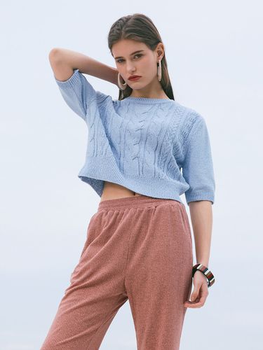 Summer Cable Knit (Sky Blue) - DEKAVV - Modalova