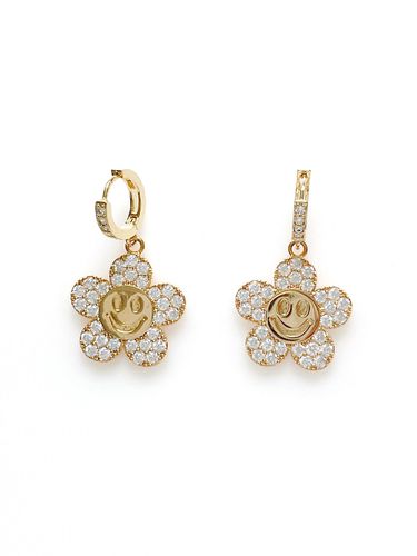 Smiley Flower Earring_2color - August Harmony - Modalova