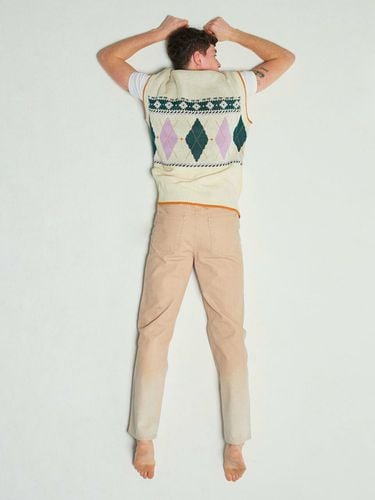 Ms Gradation Cotton Pants_Beige - INSTANTFUNK - Modalova