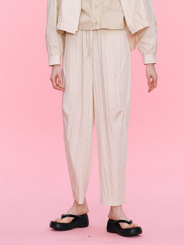 Banded String Pants _ Light Beige - ahwe - Modalova