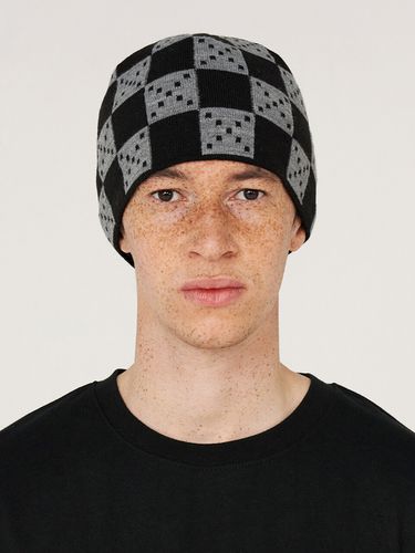 ARGYLE CHECKER BEANIE BLACK - UNALLOYED - Modalova