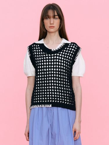 Net Knit Vest _ Black - ahwe - Modalova