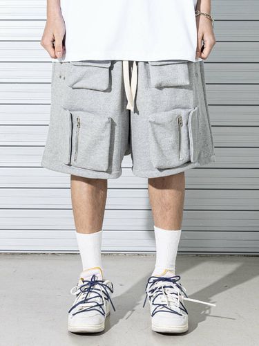 D Multi Pocket Shorts_Gray - MASSNOUN - Modalova