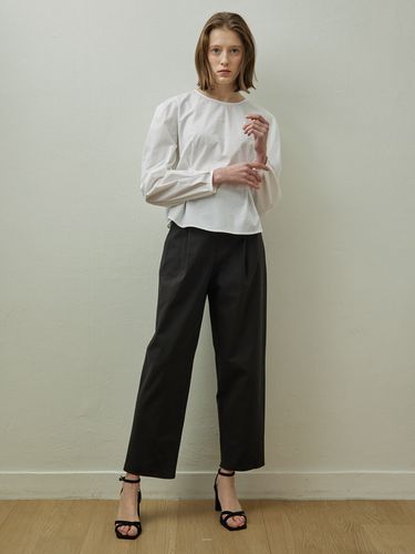 Bio Cotton Wide Slacks Pants () - STEP AROUND - Modalova