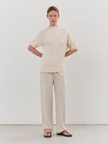 Straight Whole Garment Knit Pants - Carriere - Modalova