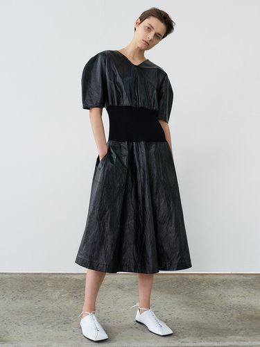 Faux Leather Dress _ Black - MAISONMARAIS - Modalova