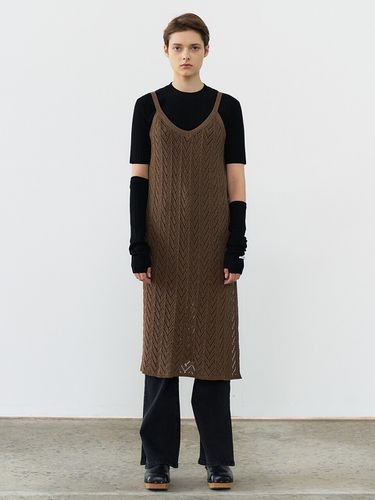 Paper Knit Dress _ Brown - MAISONMARAIS - Modalova