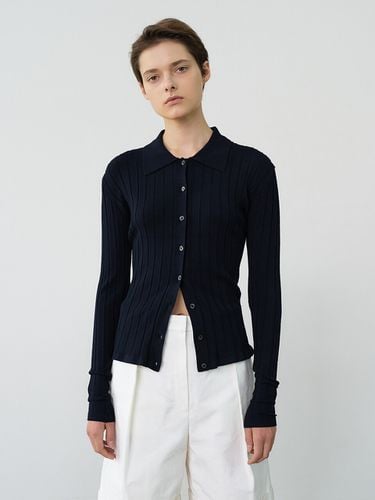 Button Up Cardigan _ Navy - MAISONMARAIS - Modalova