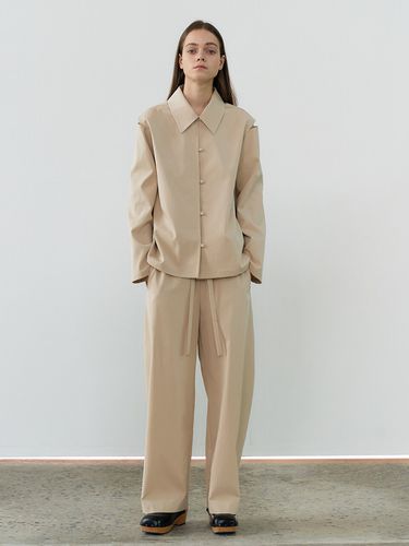 Lounge Baggy Slacks _ Beige - MAISONMARAIS - Modalova