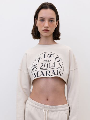 Cut-off Crewneck _ Beige - MAISONMARAIS - Modalova