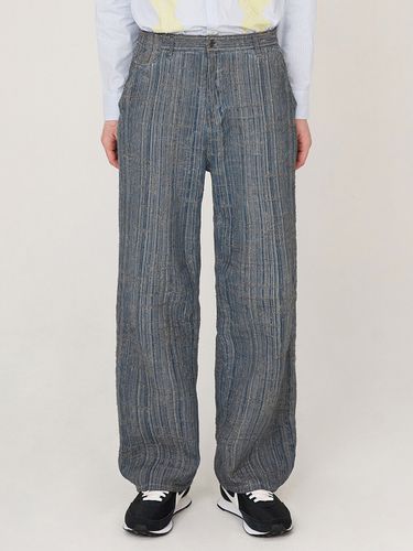 DAMAGE DYED DENIM PANTS BLUE - UNALLOYED - Modalova