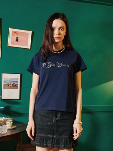 Dia Logo T-Shirt_Navy - IFYOUWANT - Modalova