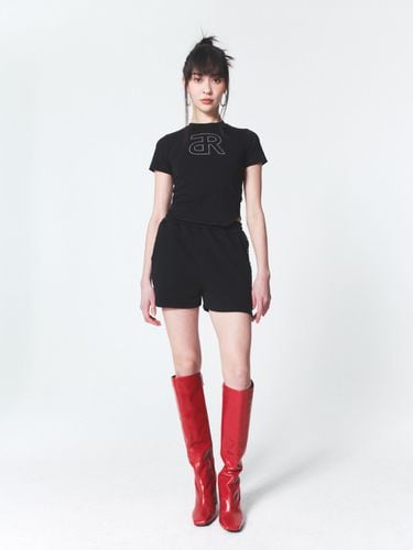 Crystal Monogram T-shirt_Black - INPREP - Modalova