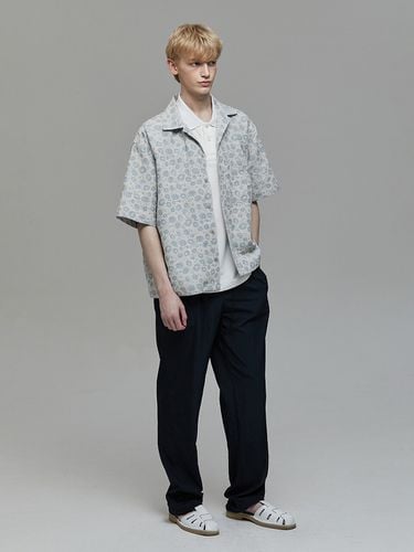 Jacquard Open Collar Shirt () - Dunst for MEN - Modalova