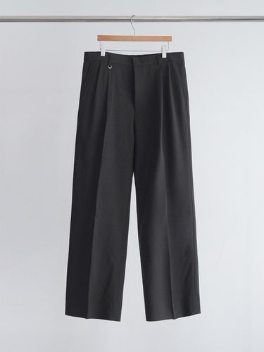 Linen Blend Wide Tuck Slacks Pants () - LIEU HOMME - Modalova