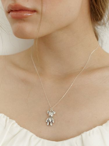 Silver] Love Bear Necklace - LOVE ME MONSTER - Modalova