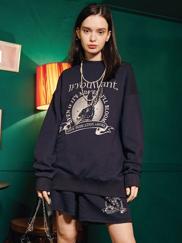 Bunny Sweatshirt_Navy - IFYOUWANT - Modalova