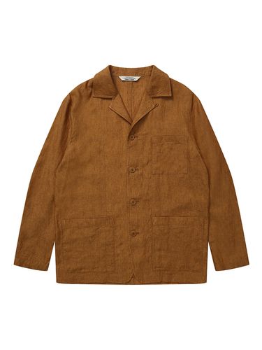 Linen Chore Jacket Yellow - SOLEW - Modalova