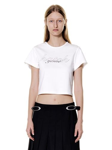 Baroque Crop Top (White) - YUNSE - Modalova