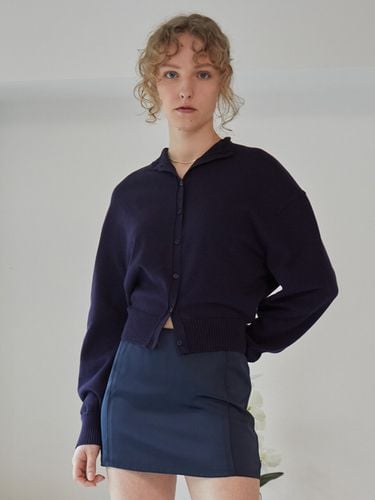 Sage Cotton Cardigan_Navy - OSTKAKA - Modalova