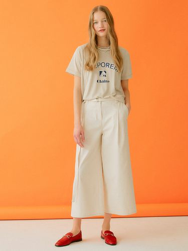 Belted Wide Pants (Cotton) - DearK - Modalova