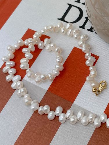 Cross Pearl Necklace - Primaute - Modalova