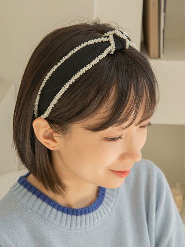 Harringbone Beads Hairband - Primaute - Modalova