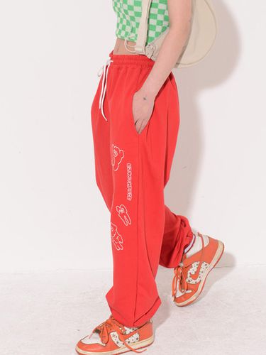 Teeth Sweatpants_Red - PIECEMAKER - Modalova