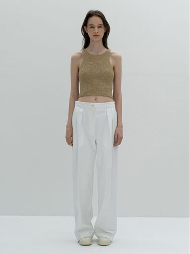 Silk Sleeveless Cropped Knitwear - Arch The - Modalova