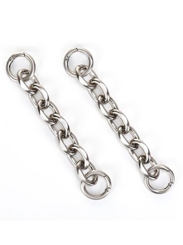 Satin bold silver chain - SEMICODE - Modalova