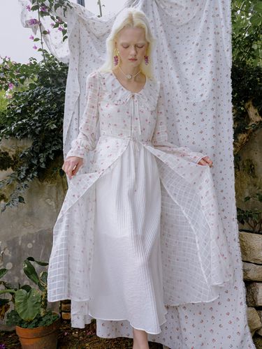 Dun Cherry Blossoms Pattern Dress - DUNDROP - Modalova