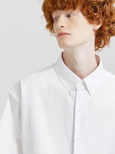 Oversized Half Sleeve Oxford Shirt - V2 - Modalova