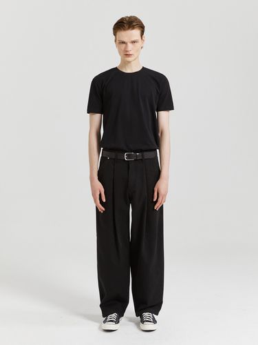 Pintuck Detail Cotton Wide Pants - V2 - Modalova