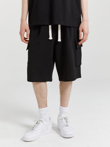 Banding Cargo Sweat Shorts Black - V2 - Modalova