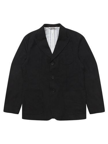 Linen Three Button Jacket Black - SOLEW - Modalova