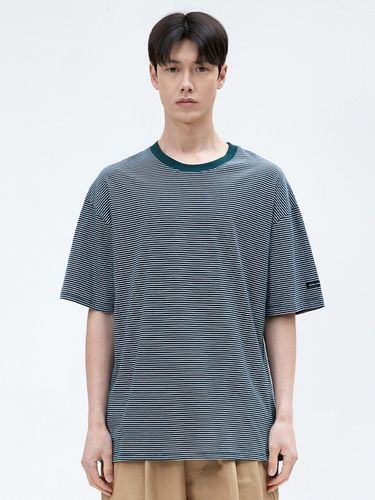 Narrow Striped Half Sleeve T-shirt_4 Colors - MINIMAL PROJECT - Modalova