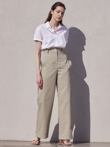 High Waist Pants (Khaki) - LARGO - Modalova