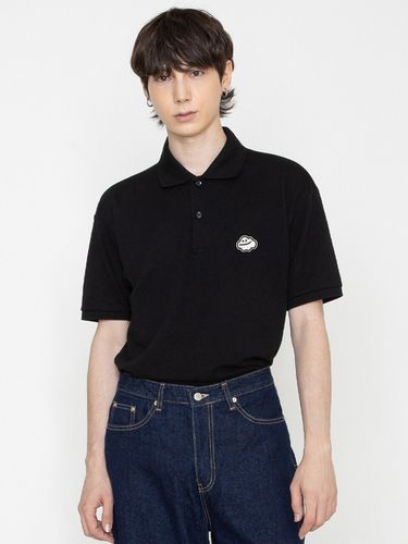 Unisex Cloud Smile Embroidery Polo Shirt - GRAVER - Modalova