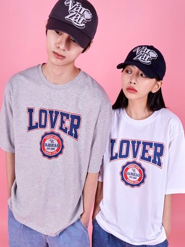 Lover College Logo Half Sleeve T-Shirt - VARZAR - Modalova